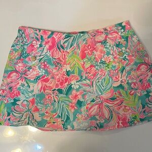 Lilly Pulitzer Vibrant Floral Skater Skirt